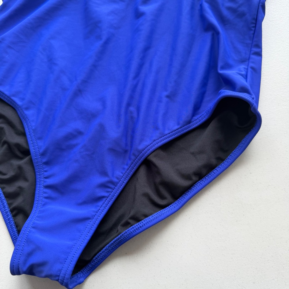 Venus 10 Royal Blue Deep V-Neck Flutter Kimono Sleeve Keeley, One Piece Swimsuit - Picture 10 of 14